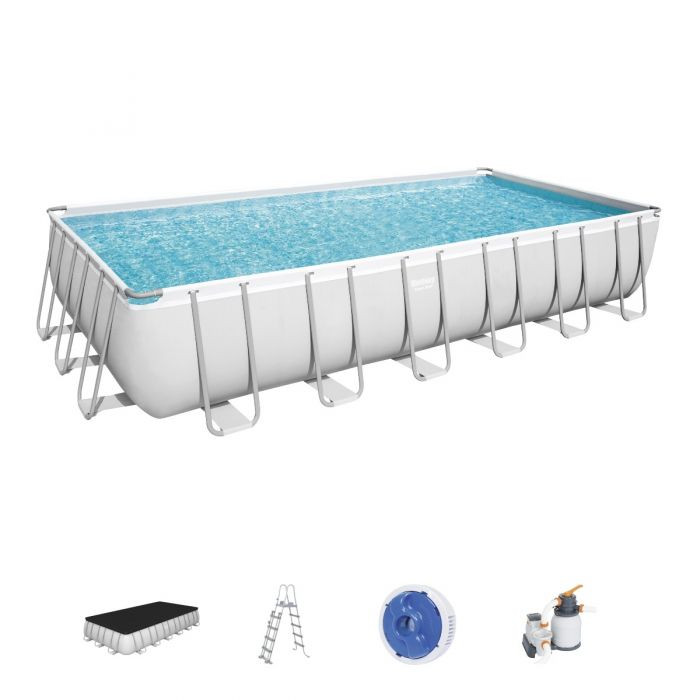 Bazen Power Steel™ Rectangular sa pješčanim filterom 732 x 366 x132 cm