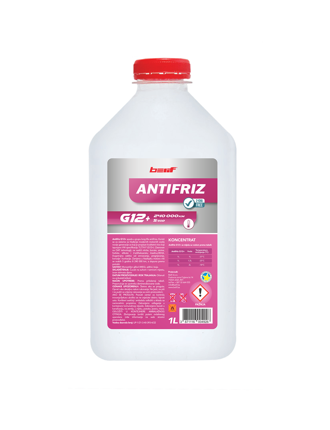 Antifriz G12+ 1L