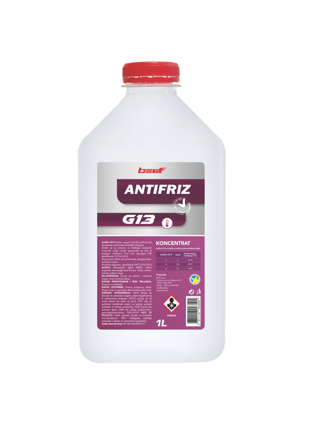 Antifriz 100 % G13 1L