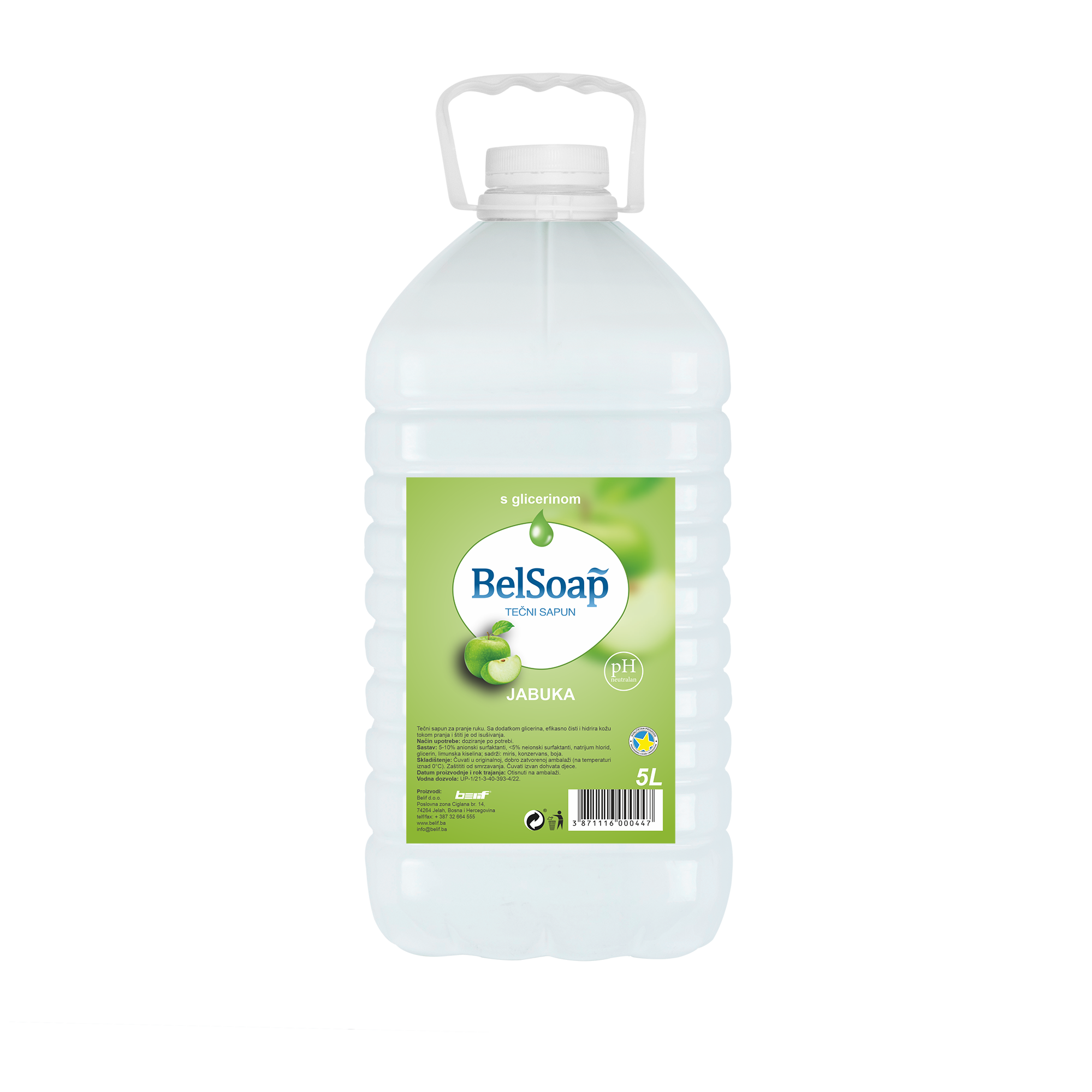 BelSoap tečni sapun jabuka 5L