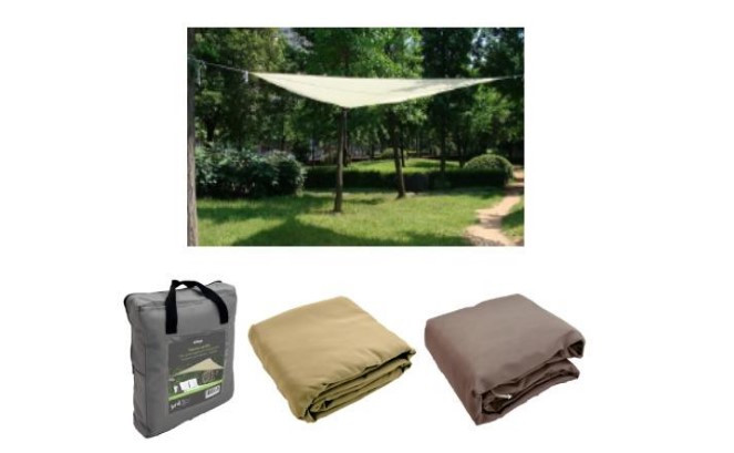 Jedro-Trokutasto sjenilo za sunce, 3.6x3.6x3.6 m, UV polietilen