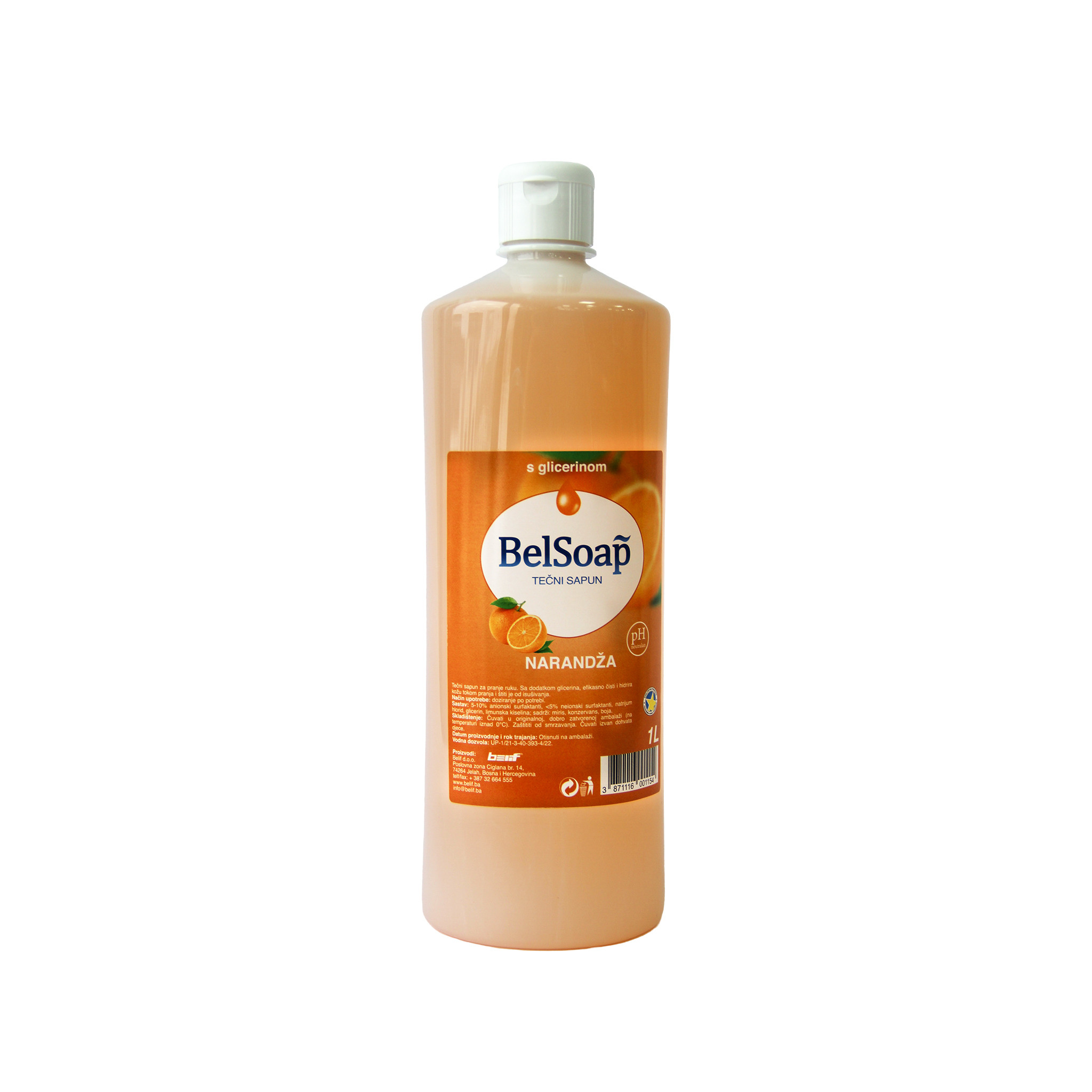 BelSoap tečni sapun narandža 1L