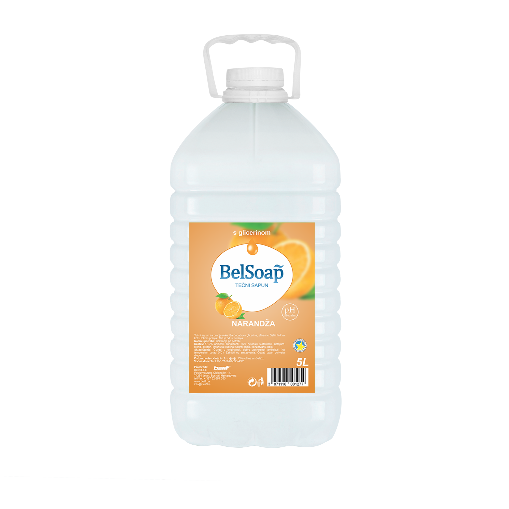 BelSoap tečni sapun narandža 5L